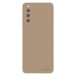 Átlátszó szilikon tok az alábbi mobiltelefonokra Sony Xperia 10 IV 5G - Soft Sand