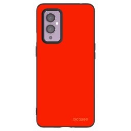 Fekete szilikon tok az alábbi mobiltelefonokra OnePlus 9 - Maranello Red