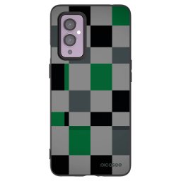 Fekete szilikon tok az alábbi mobiltelefonokra OnePlus 9 - Block Grid