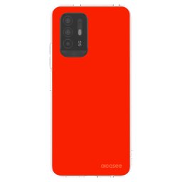 Átlátszó szilikon tok az alábbi mobiltelefonokra OPPO A94 5G - Maranello Red