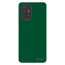 Átlátszó szilikon tok az alábbi mobiltelefonokra OPPO A94 5G - Green Gleam