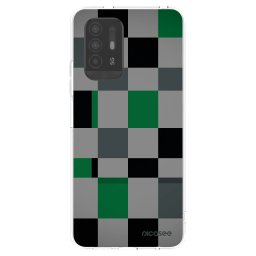 Átlátszó szilikon tok az alábbi mobiltelefonokra OPPO A94 5G - Block Grid