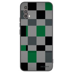 Fekete szilikon tok az alábbi mobiltelefonokra Motorola Moto E40 - Block Grid