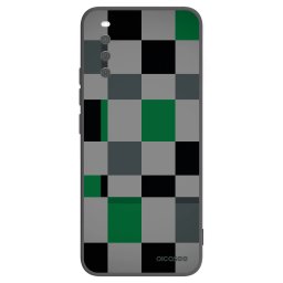 Fekete szilikon tok az alábbi mobiltelefonokra Sony Xperia 10 III - Block Grid