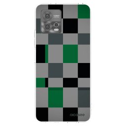 Átlátszó szilikon tok az alábbi mobiltelefonokra Motorola Moto G72 - Block Grid