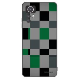 Fekete szilikon tok az alábbi mobiltelefonokra Xiaomi Redmi Note 12S - Block Grid