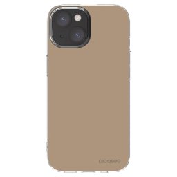 Átlátszó szilikon tok az alábbi mobiltelefonokra Apple iPhone 15 - Soft Sand