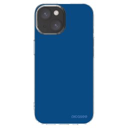 Átlátszó szilikon tok az alábbi mobiltelefonokra Apple iPhone 15 - Navy Blue