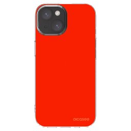 Átlátszó szilikon tok az alábbi mobiltelefonokra Apple iPhone 15 - Maranello Red