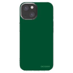 Átlátszó szilikon tok az alábbi mobiltelefonokra Apple iPhone 15 - Green Gleam