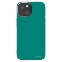 Átlátszó szilikon tok az alábbi mobiltelefonokra Apple iPhone 15 - Emerald Mist