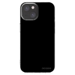 Átlátszó szilikon tok az alábbi mobiltelefonokra Apple iPhone 15 - Black Bliss