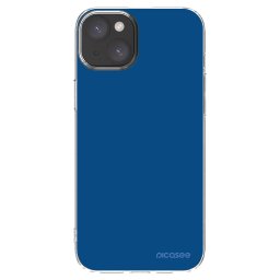 Átlátszó szilikon tok az alábbi mobiltelefonokra Apple iPhone 15 Plus - Navy Blue