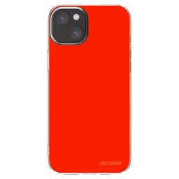 Átlátszó szilikon tok az alábbi mobiltelefonokra Apple iPhone 15 Plus - Maranello Red