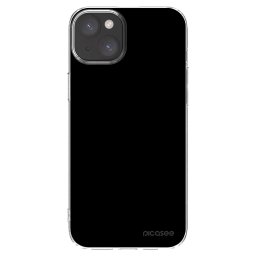 Átlátszó szilikon tok az alábbi mobiltelefonokra Apple iPhone 15 Plus - Black Bliss