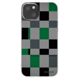 Átlátszó szilikon tok az alábbi mobiltelefonokra Apple iPhone 15 Plus - Block Grid
