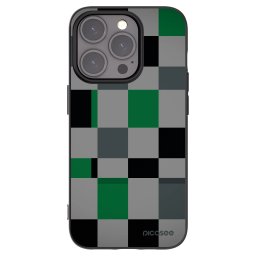 Fekete szilikon tok az alábbi mobiltelefonokra Apple iPhone 15 Pro - Block Grid