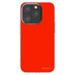 Átlátszó szilikon tok az alábbi mobiltelefonokra Apple iPhone 15 Pro - Maranello Red