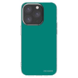 Átlátszó szilikon tok az alábbi mobiltelefonokra Apple iPhone 15 Pro - Emerald Mist