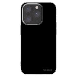 Átlátszó szilikon tok az alábbi mobiltelefonokra Apple iPhone 15 Pro - Black Bliss