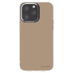 Átlátszó szilikon tok az alábbi mobiltelefonokra Apple iPhone 15 Pro Max - Soft Sand