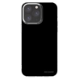 Átlátszó szilikon tok az alábbi mobiltelefonokra Apple iPhone 15 Pro Max - Black Bliss