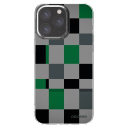 Átlátszó szilikon tok az alábbi mobiltelefonokra Apple iPhone 15 Pro Max - Block Grid