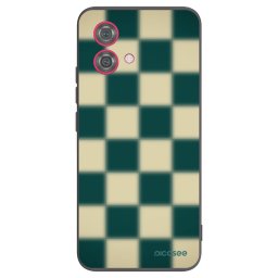 Fekete szilikon tok az alábbi mobiltelefonokra Motorola Moto G84 5G - Shadow Chess