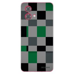 Átlátszó szilikon tok az alábbi mobiltelefonokra Motorola Moto G84 5G - Block Grid