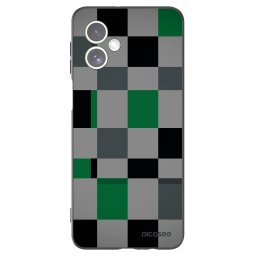 Fekete szilikon tok az alábbi mobiltelefonokra Motorola Moto G54 5G - Block Grid