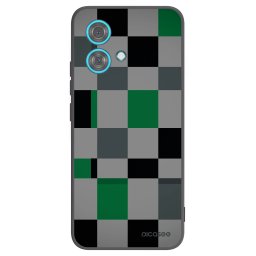 Fekete szilikon tok az alábbi mobiltelefonokra Motorola Edge 40 Neo - Block Grid