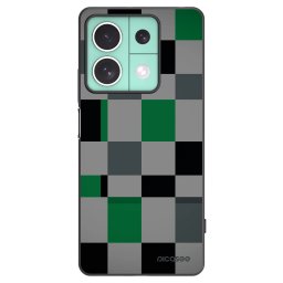 Fekete szilikon tok az alábbi mobiltelefonokra Xiaomi Redmi Note 13 5G - Block Grid