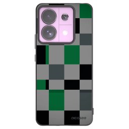 Fekete szilikon tok az alábbi mobiltelefonokra Xiaomi Redmi Note 13 Pro 5G - Block Grid