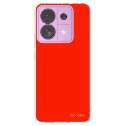 Átlátszó szilikon tok az alábbi mobiltelefonokra Xiaomi Redmi Note 13 Pro 5G - Maranello Red