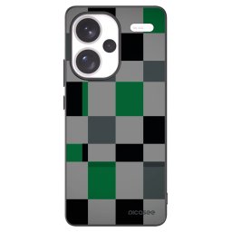 Fekete szilikon tok az alábbi mobiltelefonokra Xiaomi Redmi Note 13 Pro+ 5G - Block Grid