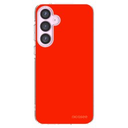 Átlátszó szilikon tok az alábbi mobiltelefonokra Samsung Galaxy A55 5G A556B - Maranello Red