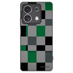 Fekete szilikon tok az alábbi mobiltelefonokra Xiaomi Redmi Note 13 4G - Block Grid