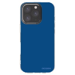 Átlátszó szilikon tok az alábbi mobiltelefonokra Apple iPhone 16 Pro - Navy Blue