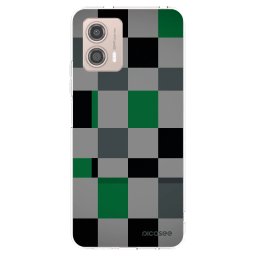 Átlátszó szilikon tok az alábbi mobiltelefonokra Motorola Moto G53 5G - Block Grid