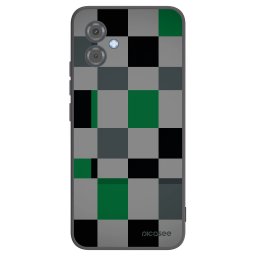 Fekete szilikon tok az alábbi mobiltelefonokra Motorola Moto G14 - Block Grid