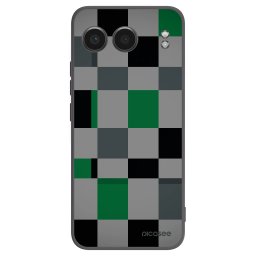 Fekete szilikon tok az alábbi mobiltelefonokra OnePlus Nord 4 - Block Grid