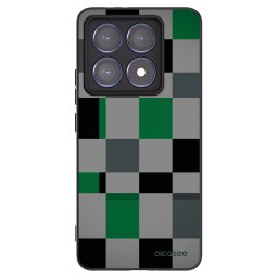 Fekete szilikon tok az alábbi mobiltelefonokra Xiaomi 14T Pro - Block Grid