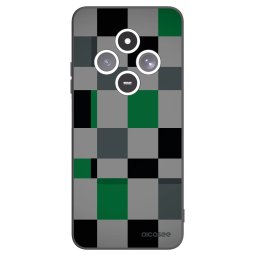 Fekete szilikon tok az alábbi mobiltelefonokra Xiaomi Redmi 14C - Block Grid