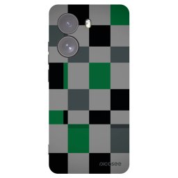 Fekete szilikon tok az alábbi mobiltelefonokra Xiaomi Poco X7 - Block Grid