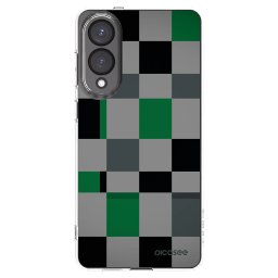 Átlátszó szilikon tok az alábbi mobiltelefonokra Samsung Galaxy S25 Edge 5G - Block Grid