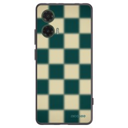Fekete szilikon tok az alábbi mobiltelefonokra Motorola Moto G35 5G - Shadow Chess