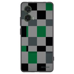 Fekete szilikon tok az alábbi mobiltelefonokra Motorola Moto G35 5G - Block Grid