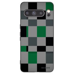 Fekete szilikon tok az alábbi mobiltelefonokra Google Pixel 8 Pro - Block Grid