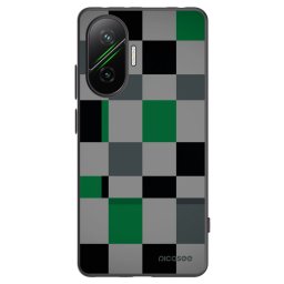 Fekete szilikon tok az alábbi mobiltelefonokra Xiaomi Poco F7 Pro 5G - Block Grid