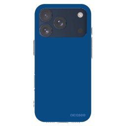 Átlátszó szilikon tok az alábbi mobiltelefonokra Apple iPhone 17 Pro - Navy Blue